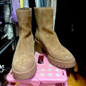 Dolce vita leather suede booties